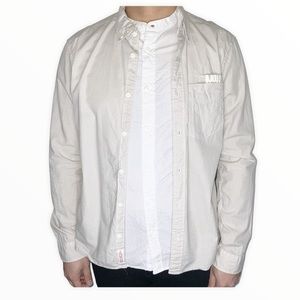 Allsaints two tone button down shirt